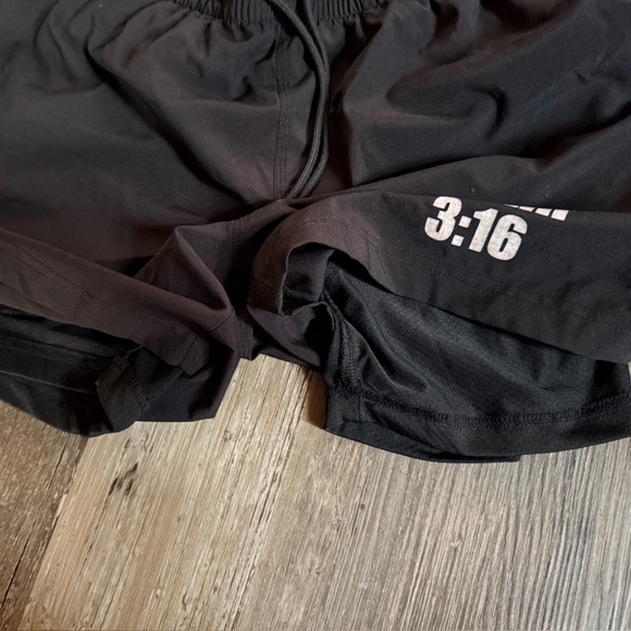 Men's ChalkLine Stone Cold Athletic Shorts with Austin 3:16 Graphic - Picture 4 of 5